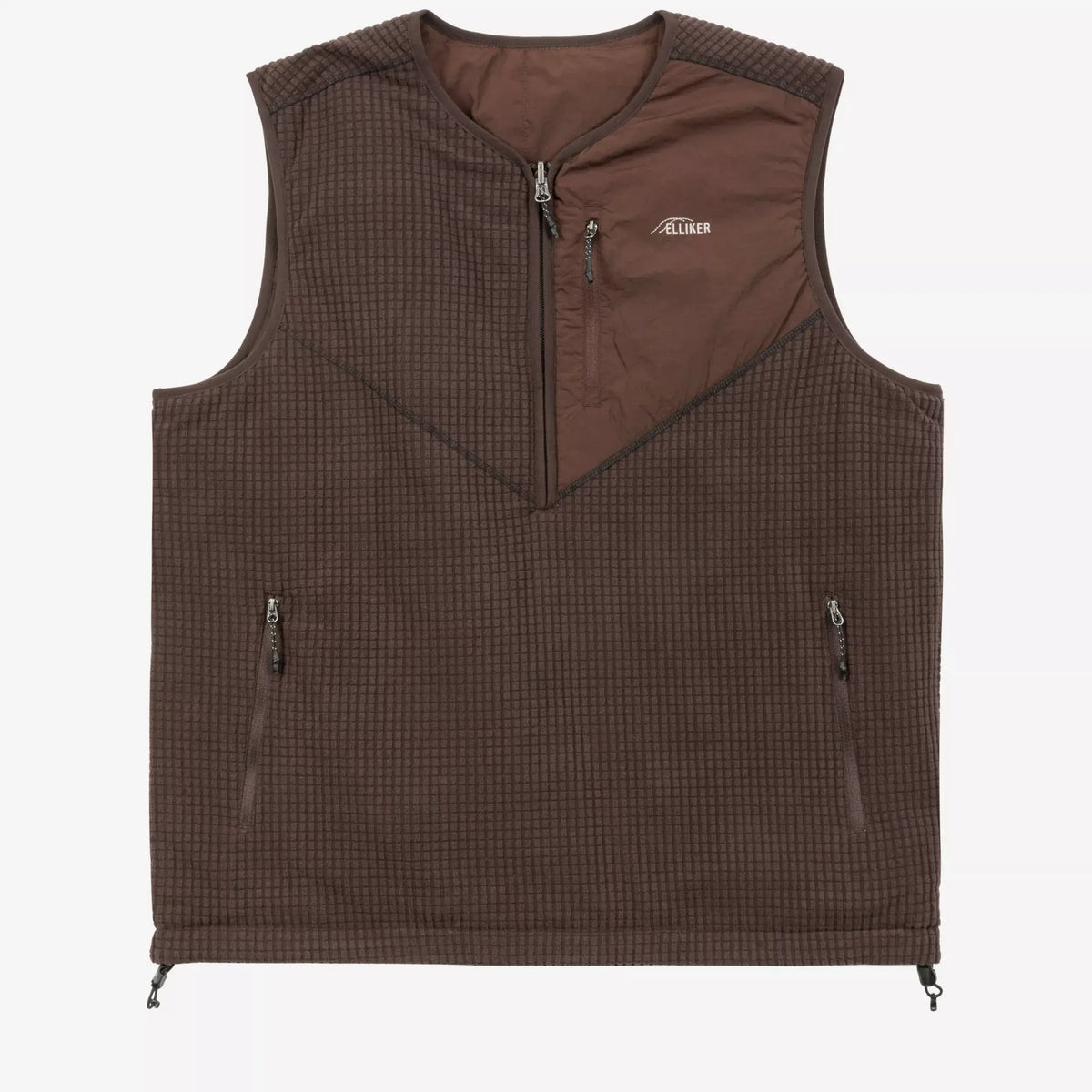 Elliker Aldar Reversible Grid Fleece Vest