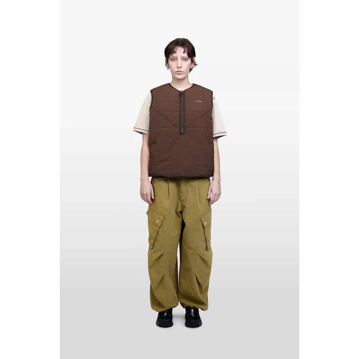 Elliker Aldar Reversible Grid Fleece Vest