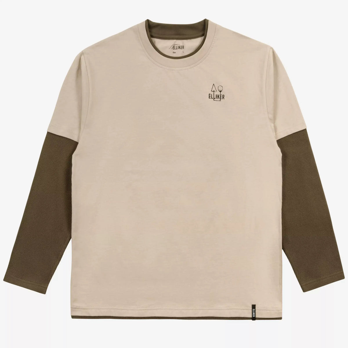 Elliker Lown Campfire Print Long Sleeve T-Shirt