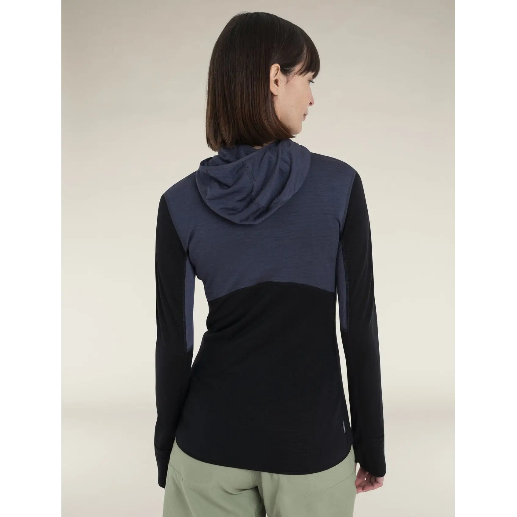 Icebreaker Womens Merino Blend 200 Realfleece Descender Long Sleeve Zip Hoodie