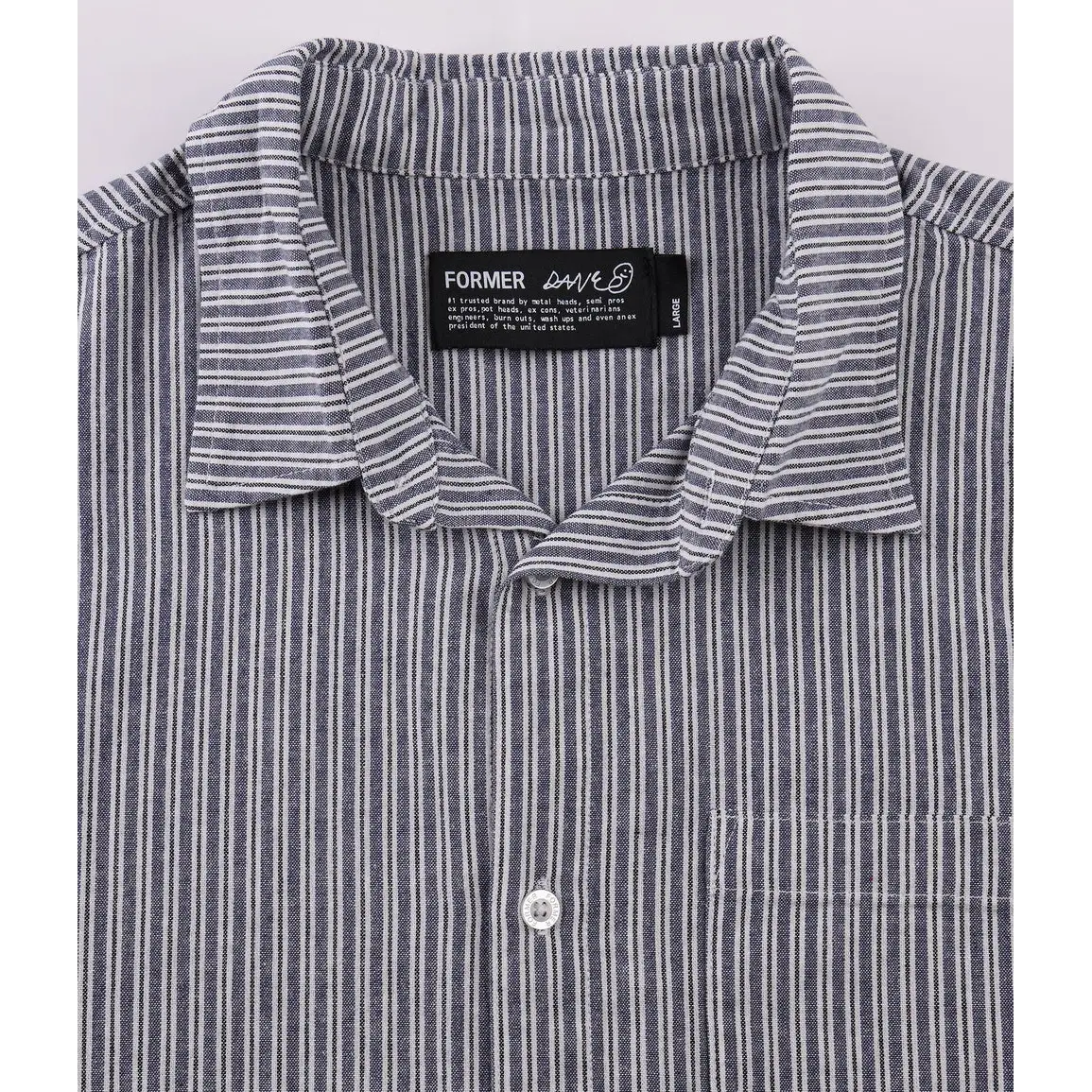 Former Reynolds Stripe Shirt - Bone / Navy