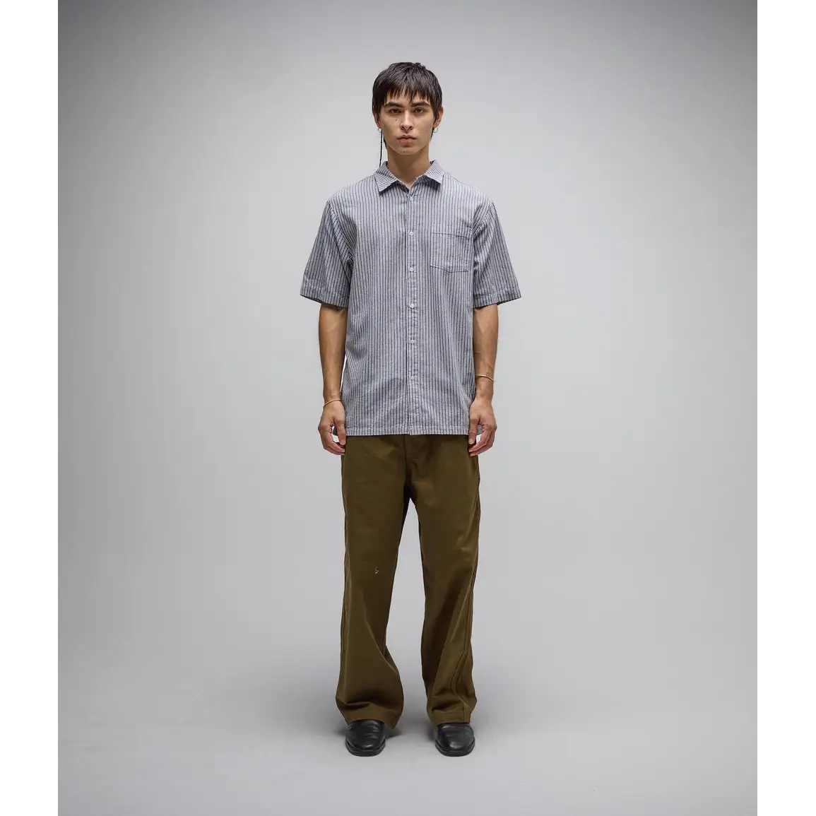 Former Reynolds Stripe Shirt - Bone / Navy