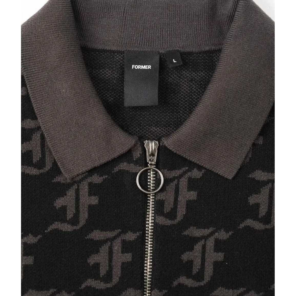 Former Synoptic Long Sleeve Polo Knit