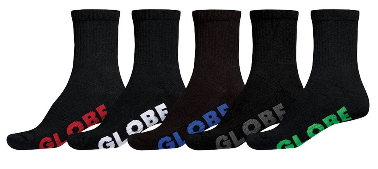 Globe Youth Stealth Crew Sock 5-Pack