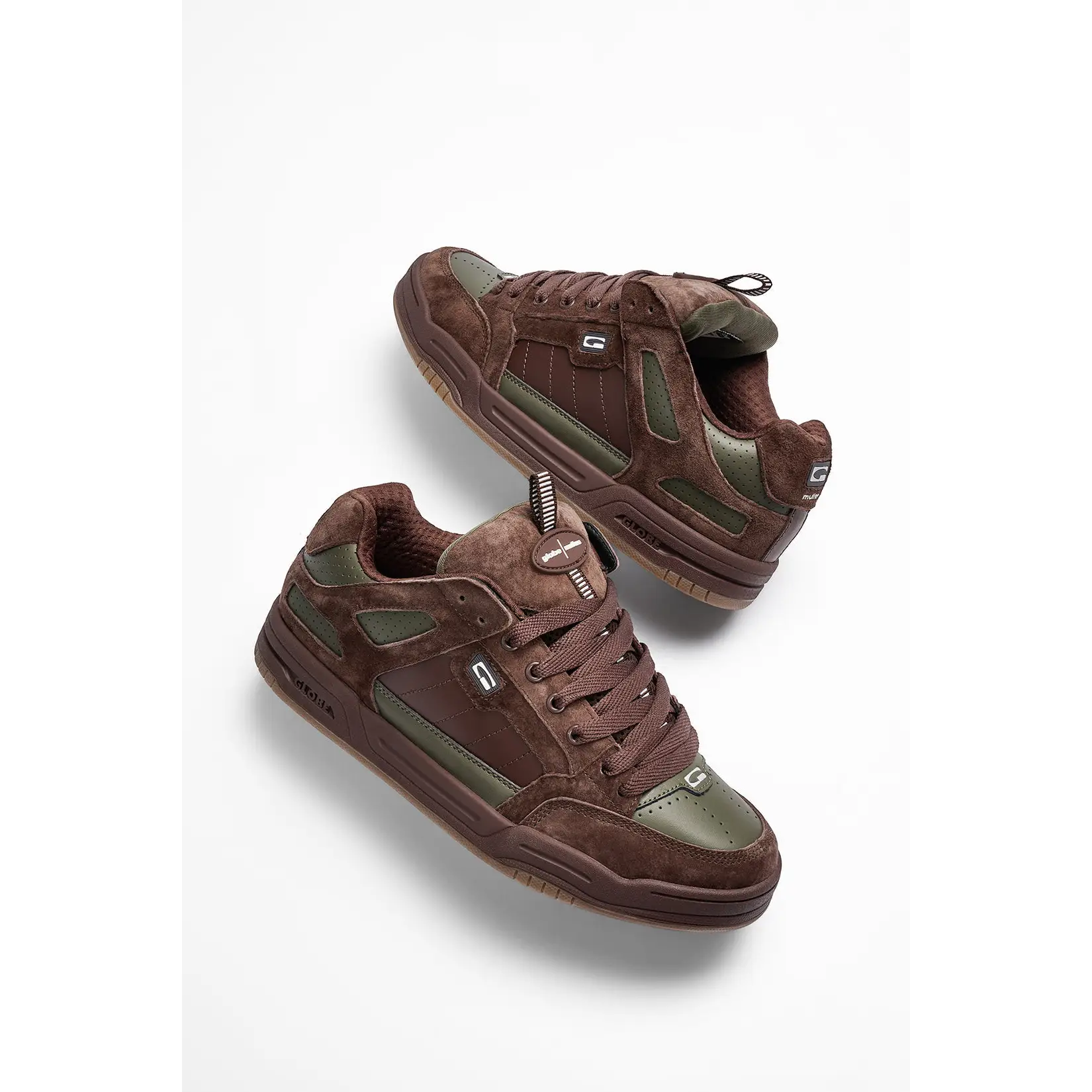 Globe Tilt Prime Shoes - Brown / Olive / Mullen
