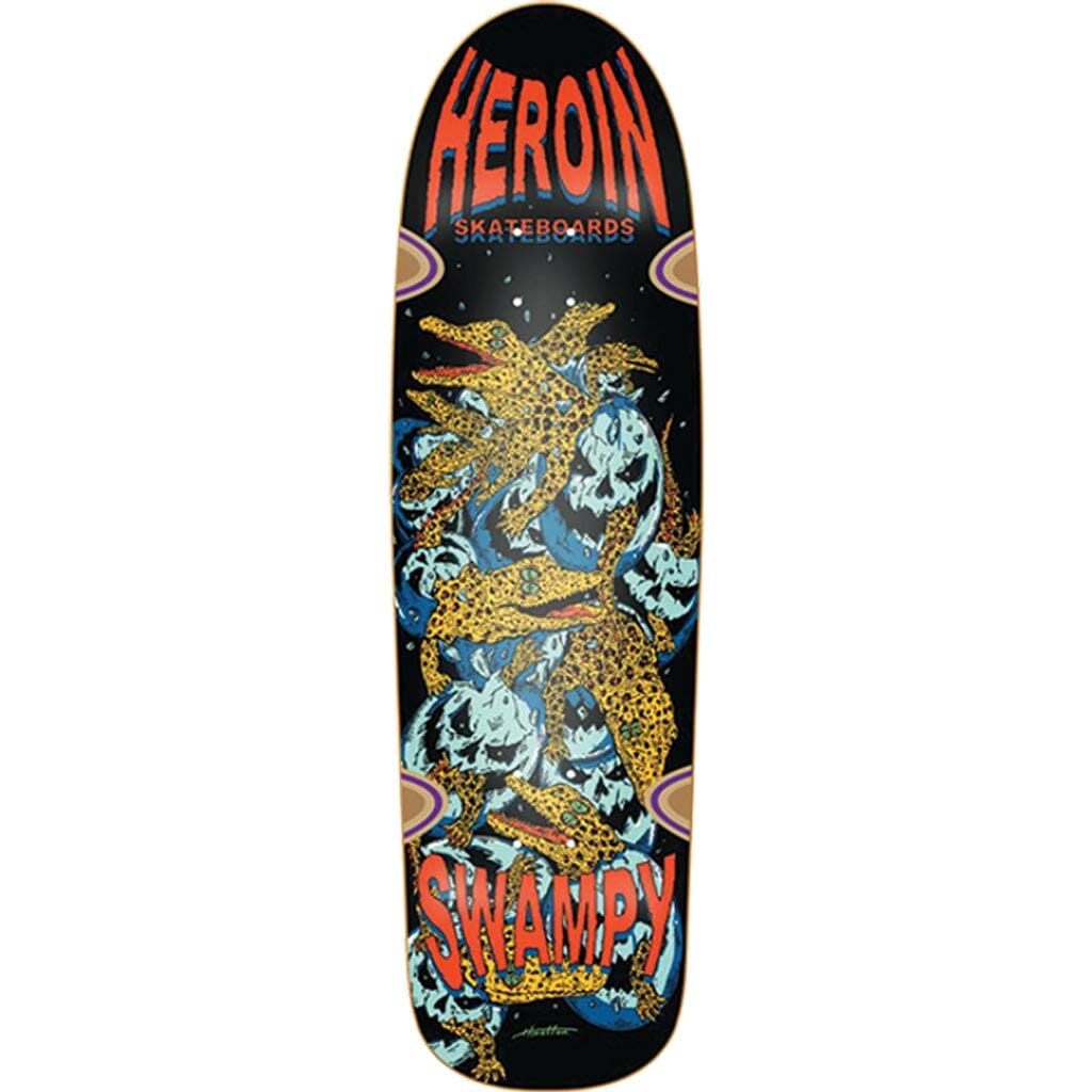 Heroin Swampy Gators Skate Deck
