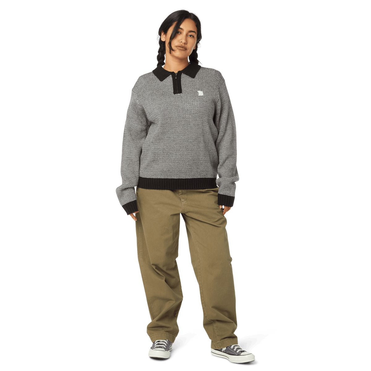 HUF Megablast Two Tone Waffle Sweater