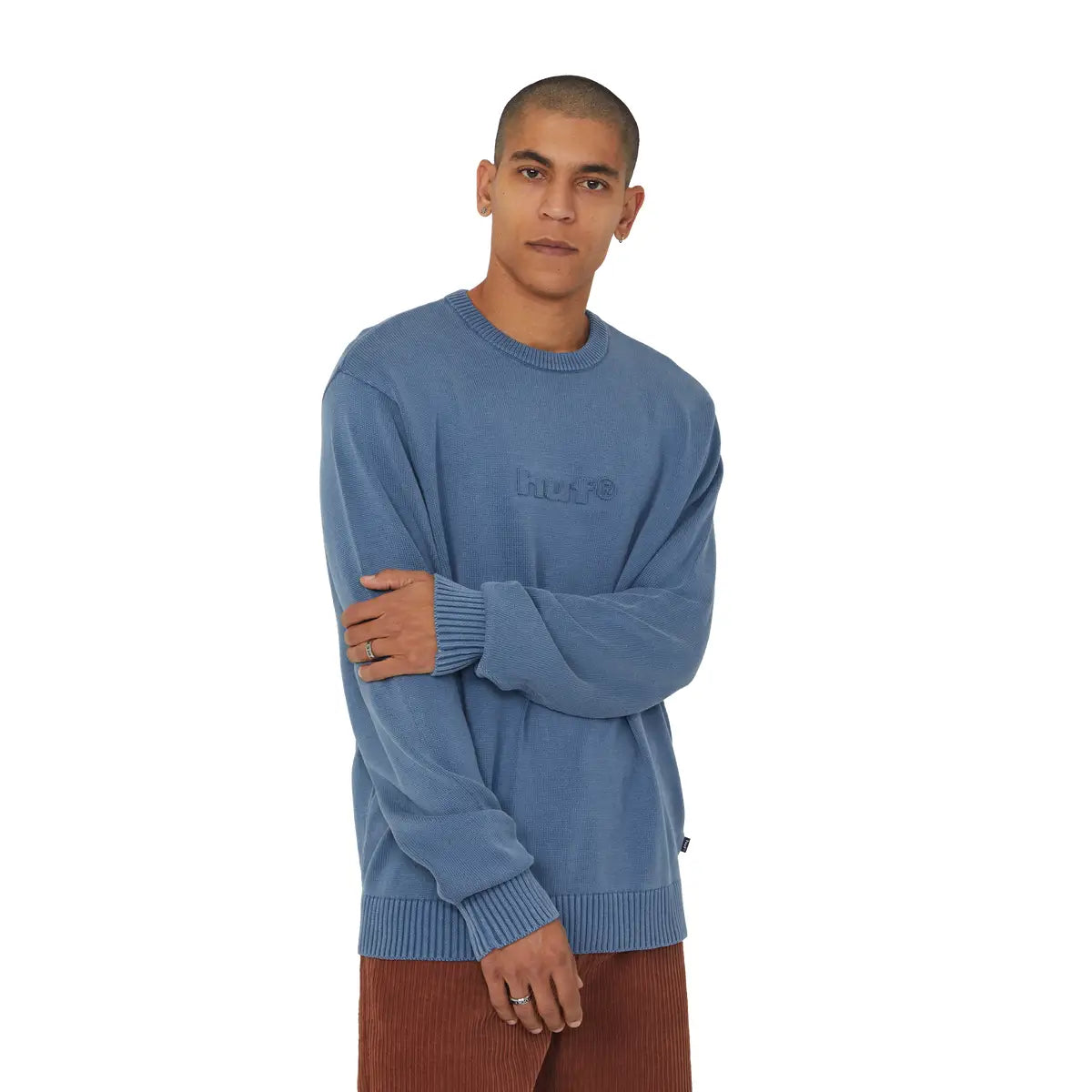 HUF Pacific Wash Embossed Crewneck Sweater