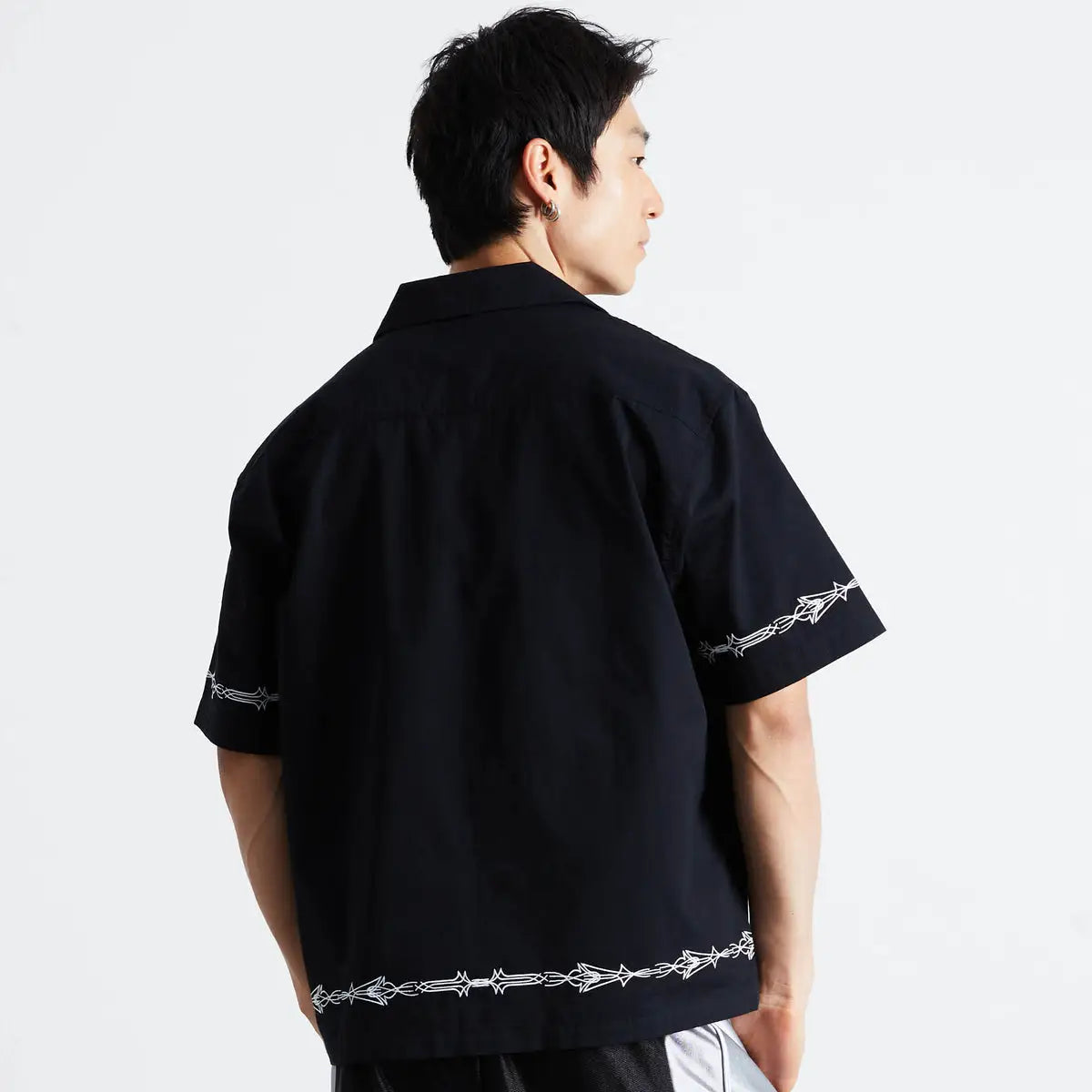 HUF Pinstripe Embroidered Resort Shirt