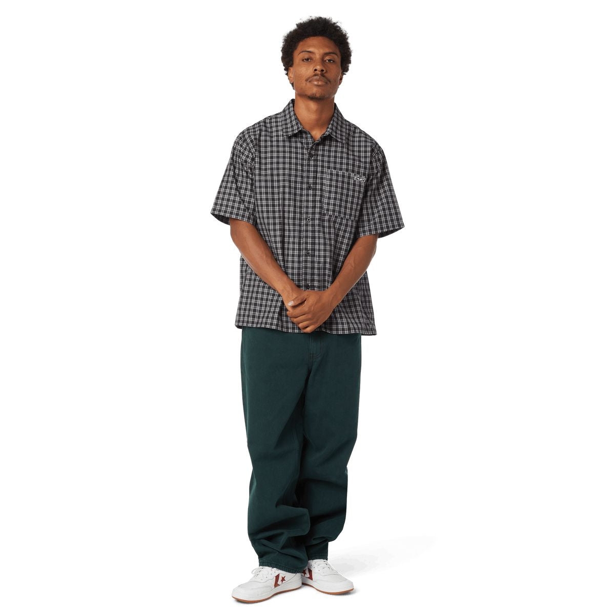 HUF Stretch Micro Plaid Shirt