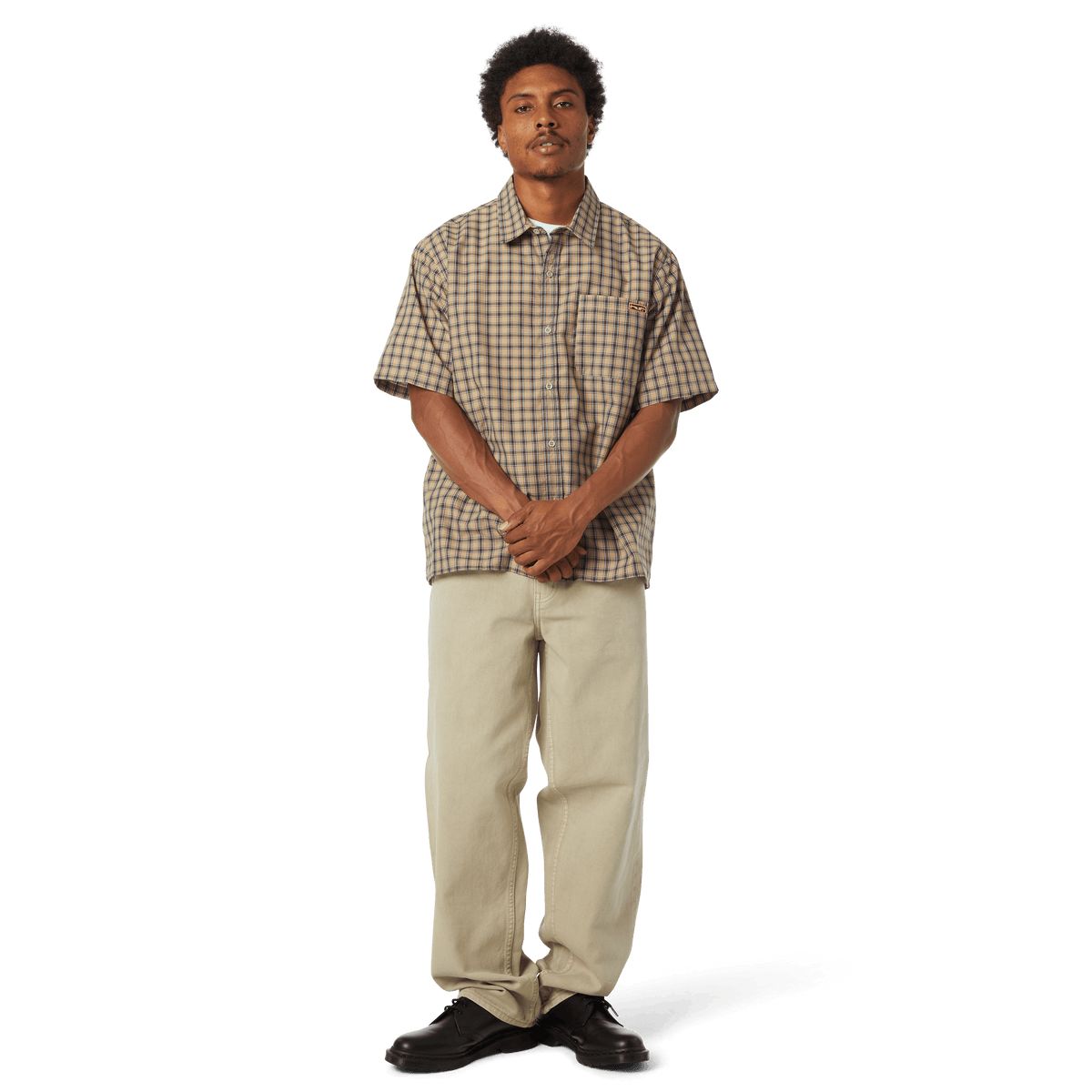 HUF Stretch Micro Plaid Shirt