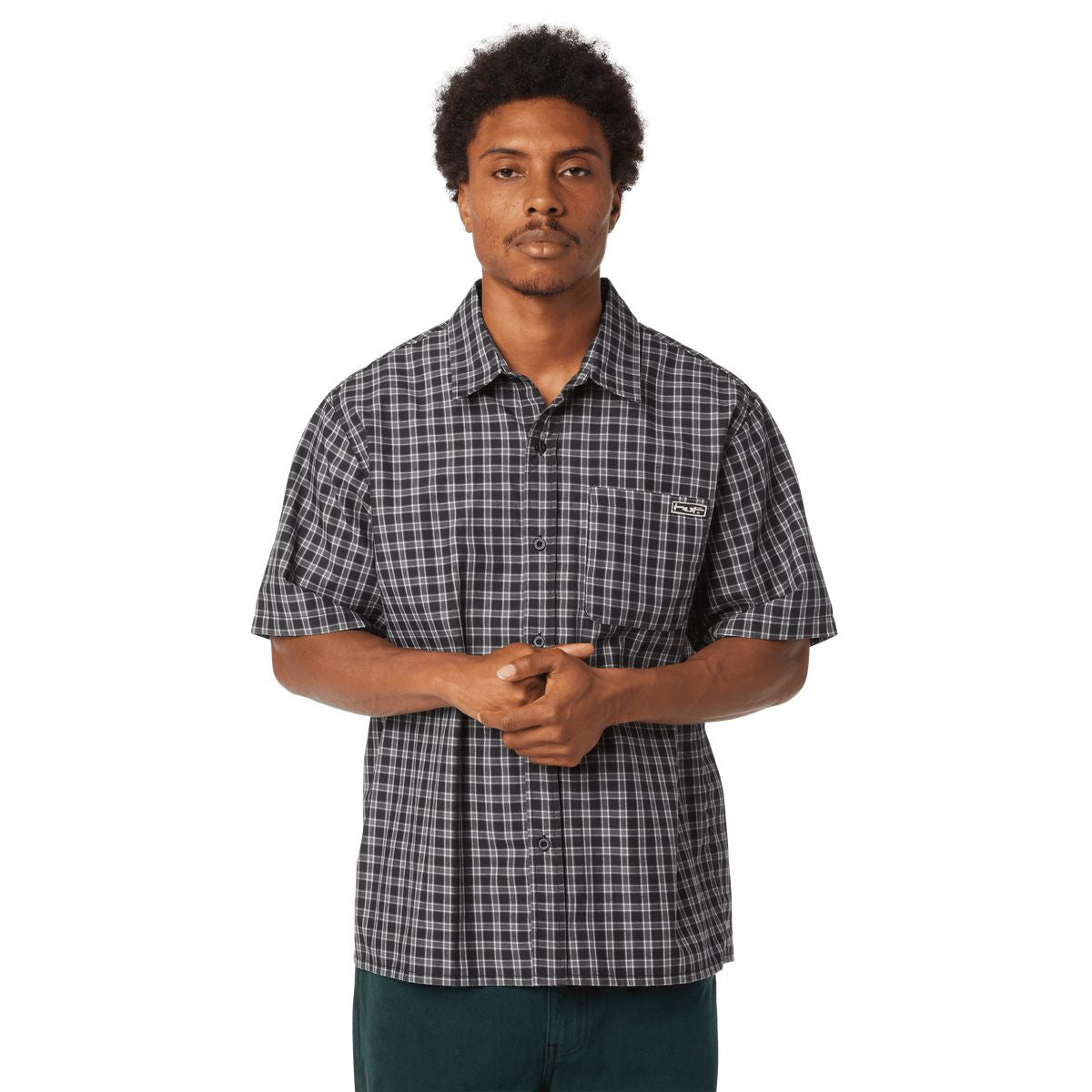 HUF Stretch Micro Plaid Shirt