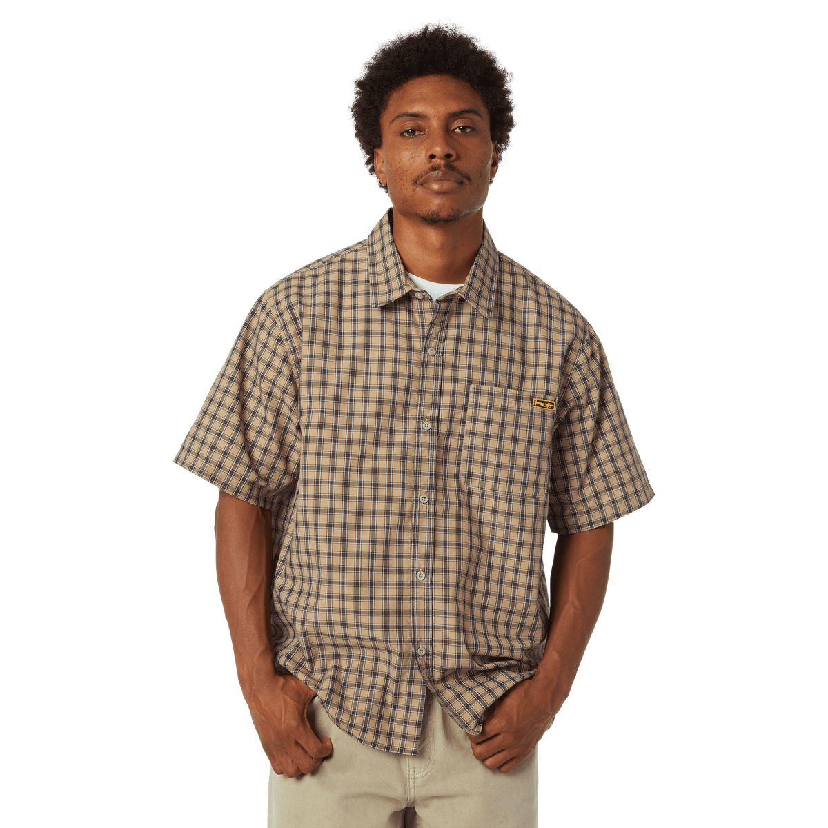 HUF Stretch Micro Plaid Shirt