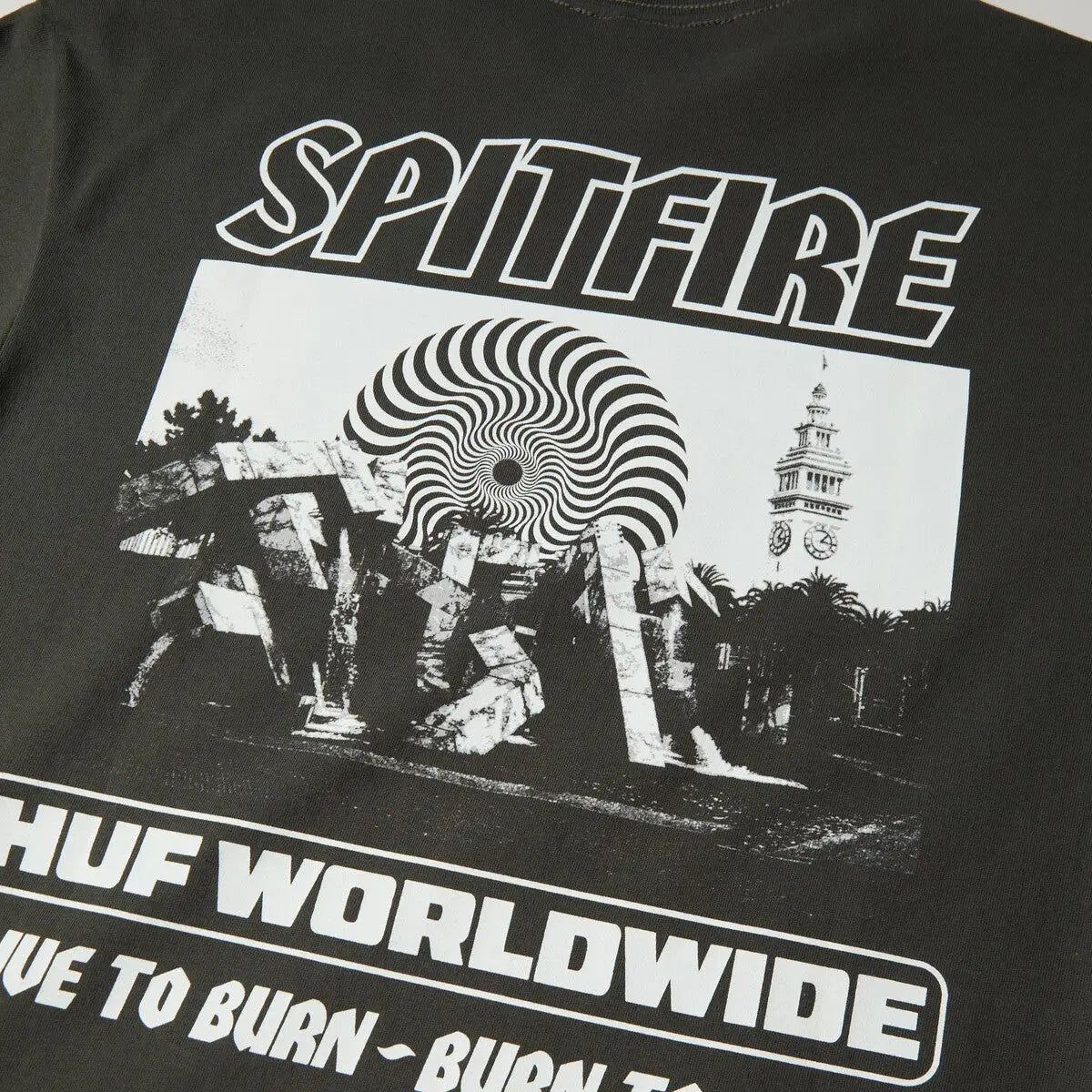 HUF x Spitfire Burn Heavyweight T-Shirt
