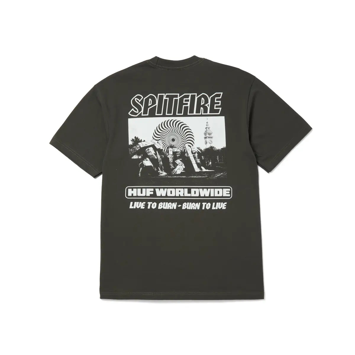 HUF x Spitfire Burn Heavyweight T-Shirt