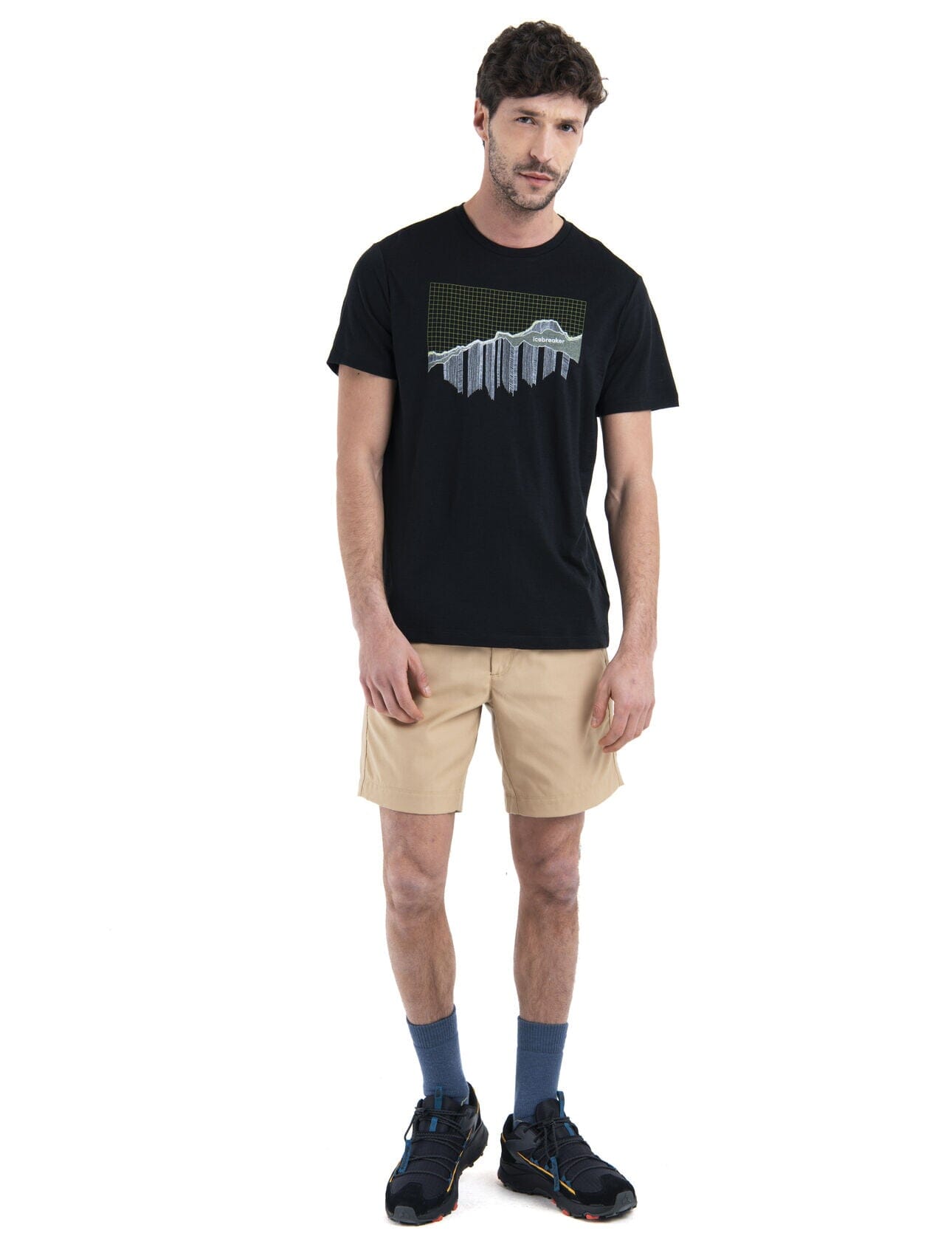 Icebreaker Merino 150 Tech Lite III T-Shirt Pinnacle Grid 2024