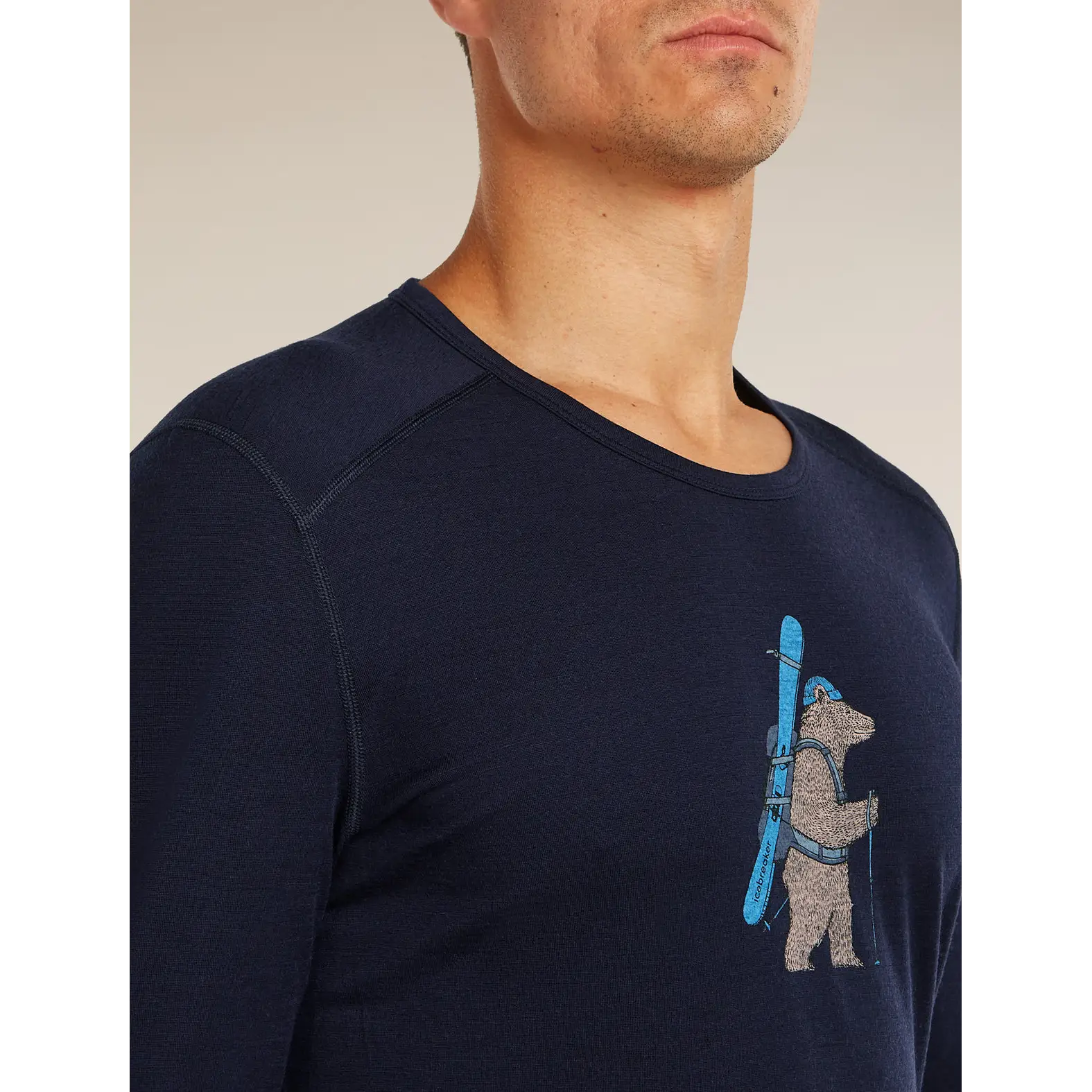 Icebreaker Merino 200 Oasis Long Sleeve Crew Bear Tour