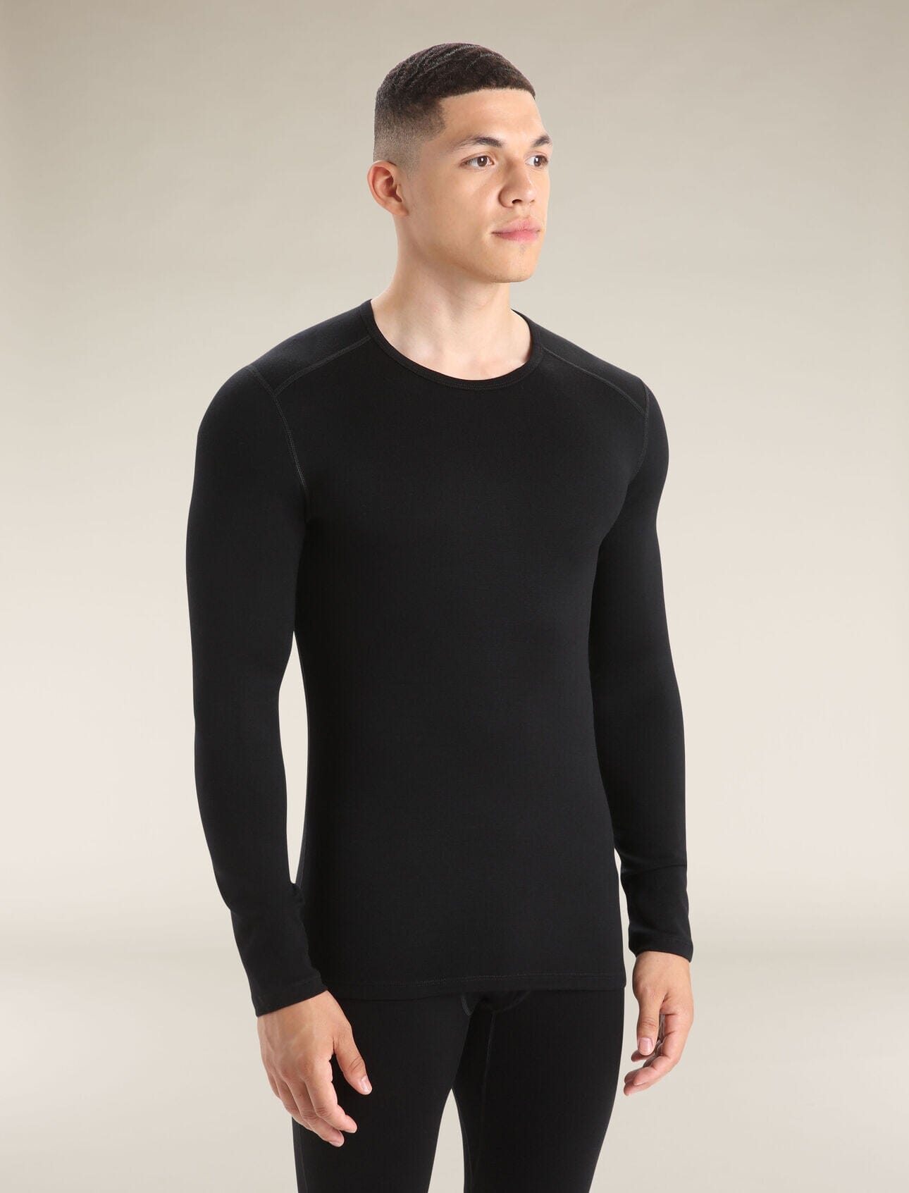 Icebreaker Merino 260 Tech Long Sleeve Crewe Black S