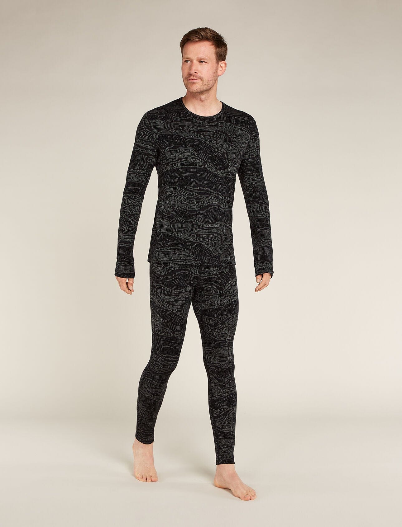 Icebreaker Merino 260 Vertex Long Sleeve Crewe Snow Guide