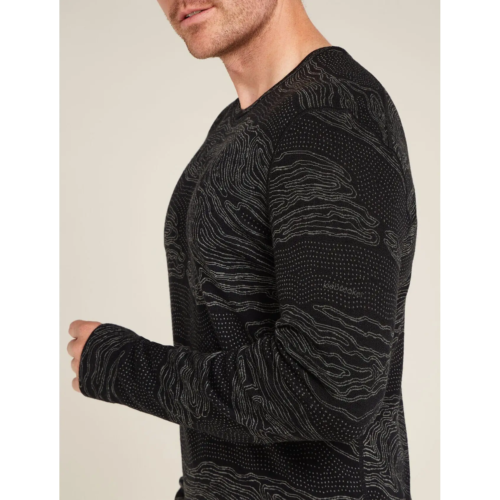 Icebreaker Merino 260 Vertex Long Sleeve Crewe Snow Guide 2025