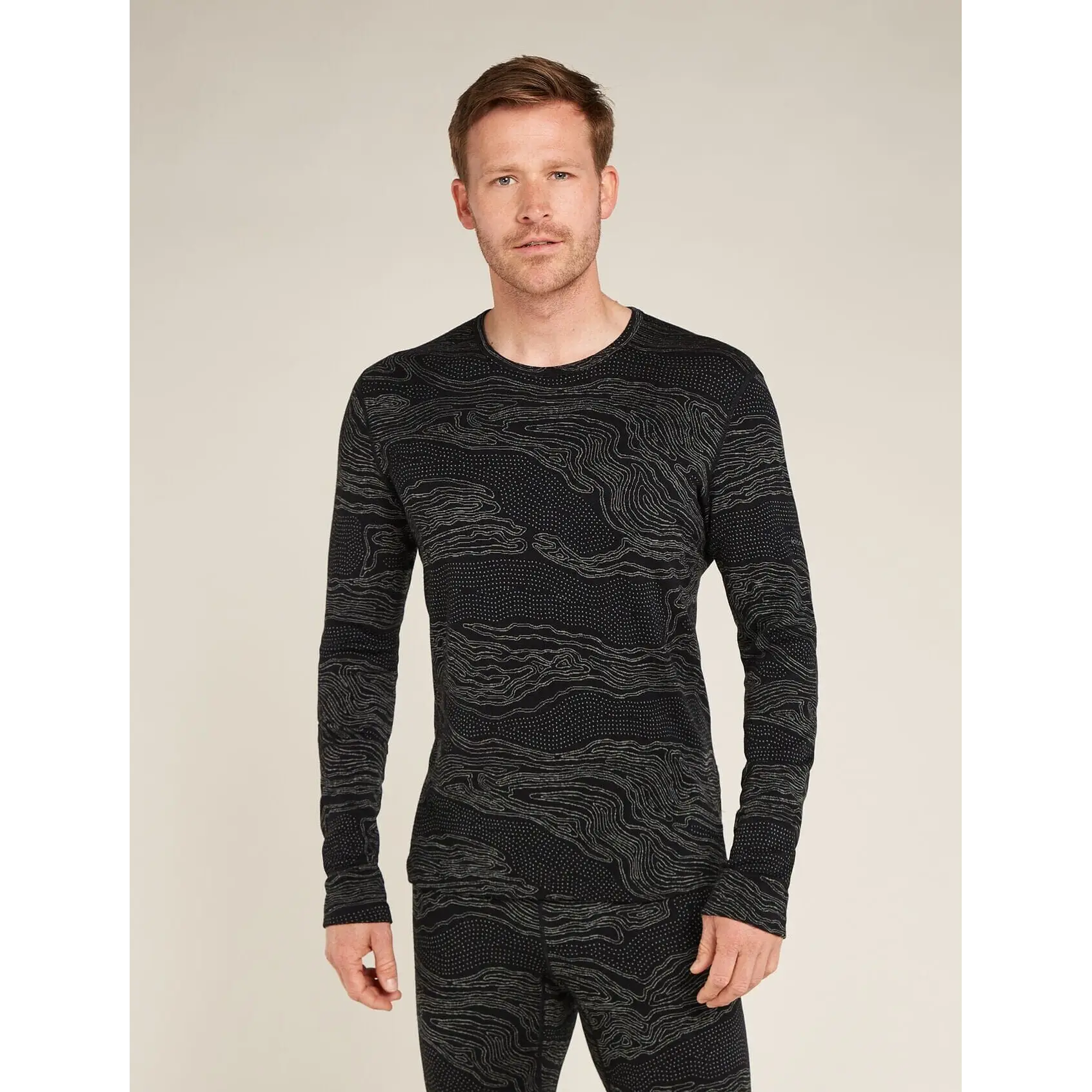 Icebreaker Merino 260 Vertex Long Sleeve Crewe Snow Guide 2025