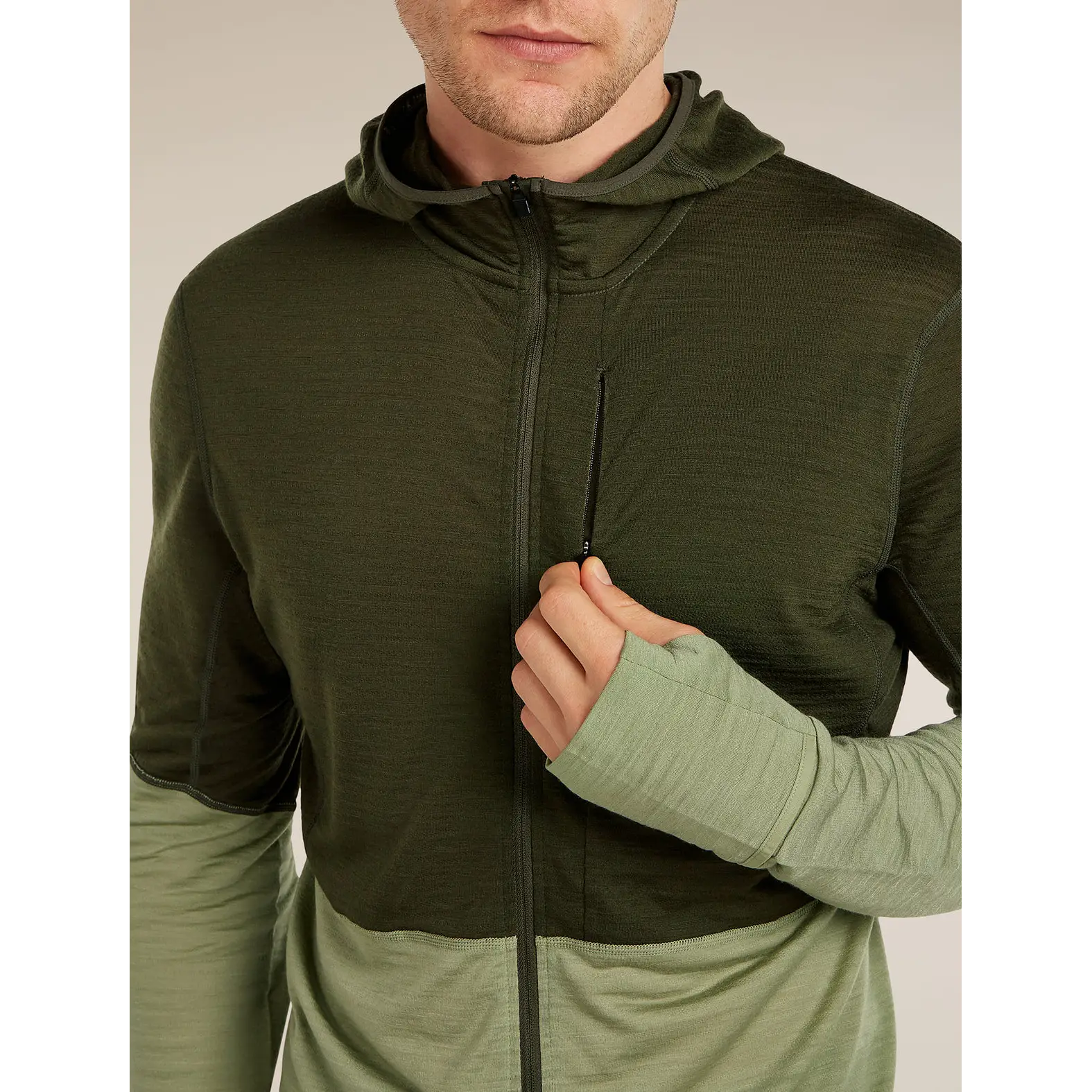 Icebreaker Merino Blend 200 RealFleece Descender Long Sleeve Zip Hoodie