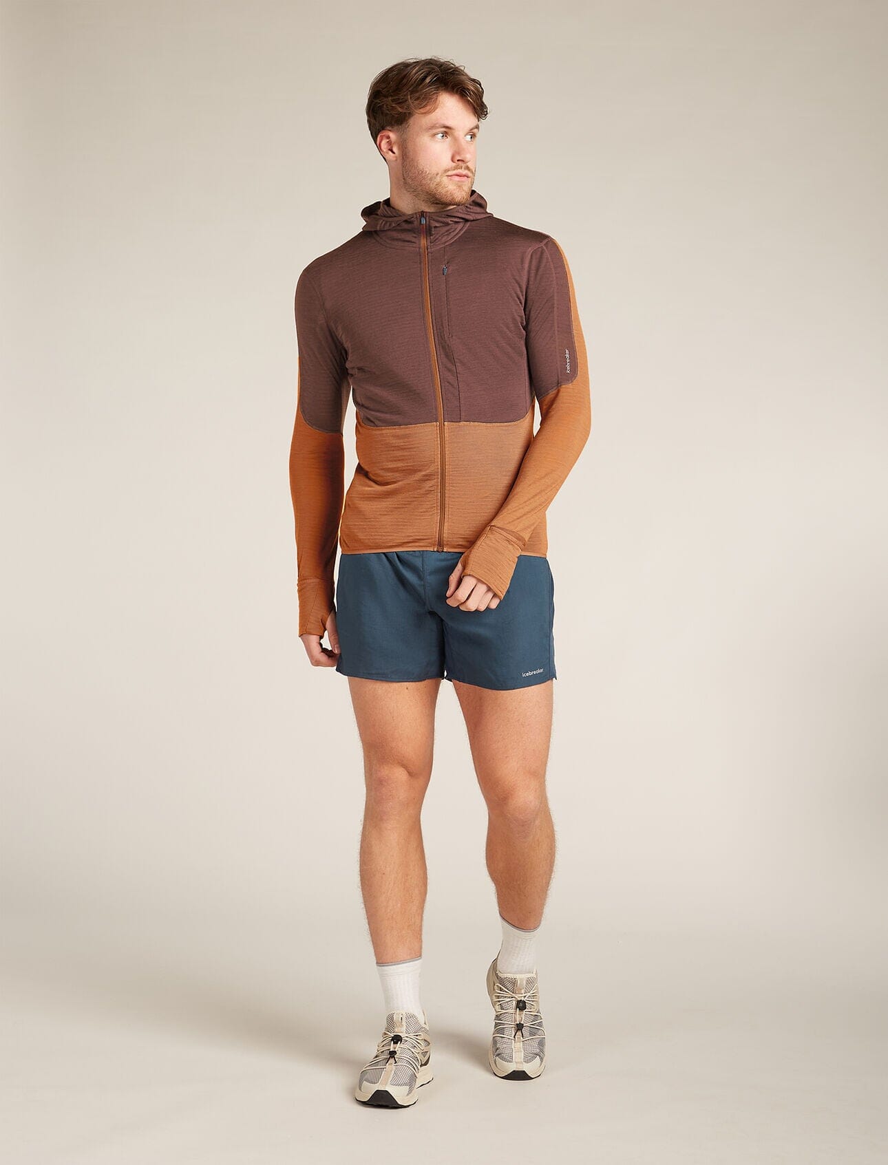 Icebreaker Merino Blend 200 Realfleece Descender Long Sleeve Zip Hoodie