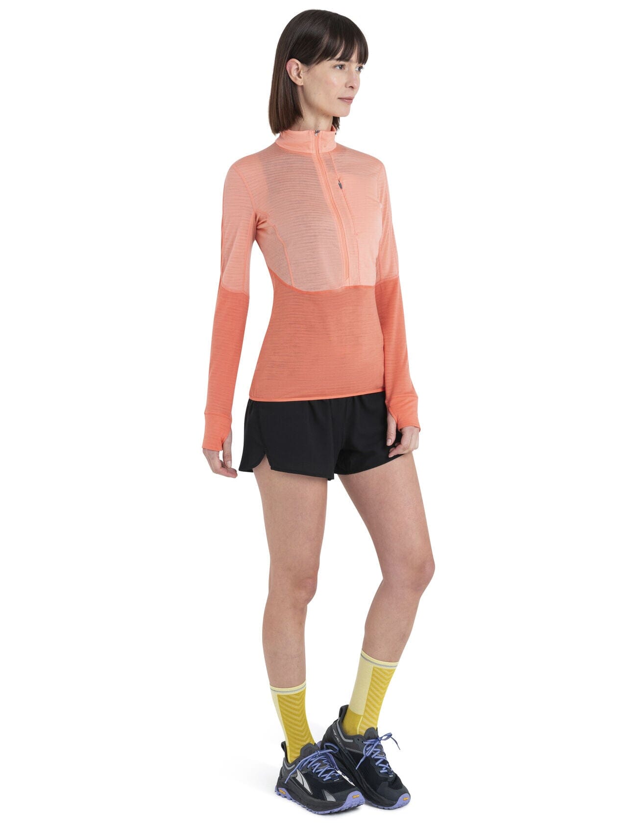 Icebreaker Womens Merino 200 RealFleece Descender Long Sleeve Half Zip
