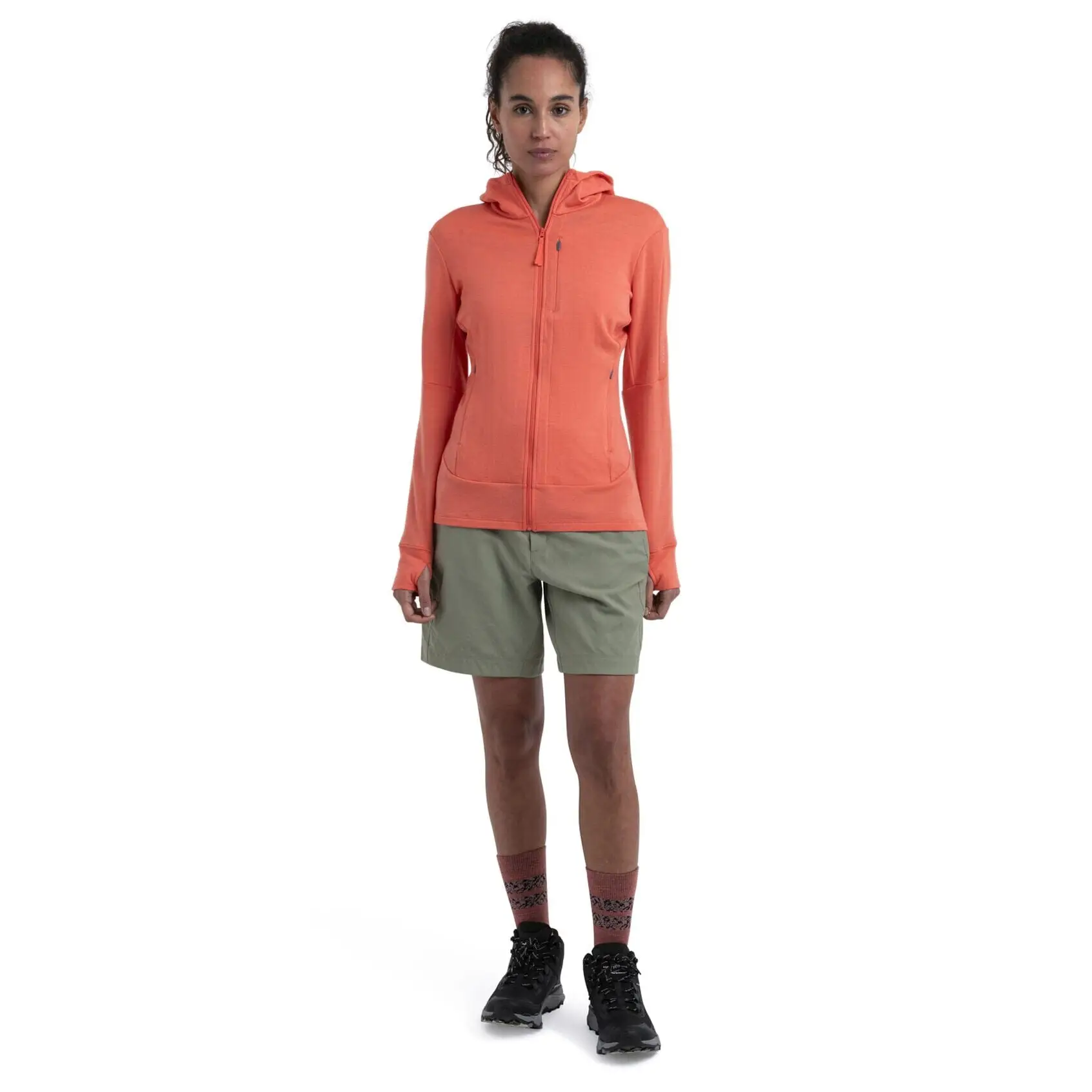 Icebreaker Womens Merino 260 Quantum IV Long Sleeve Zip Hoodie 2024