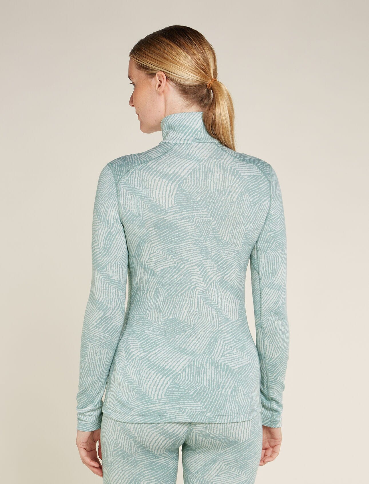 Icebreaker Womens Merino 260 Vertex Long Sleeve Half Zip Frozen Forms