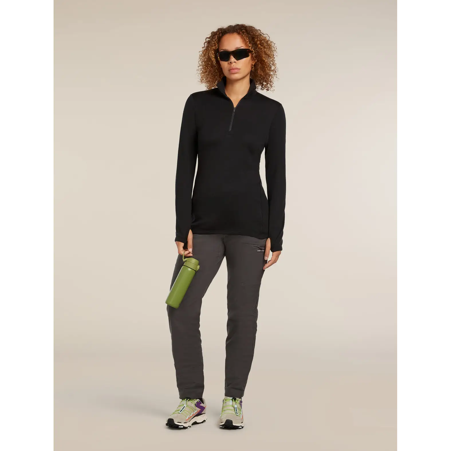 Icebreaker Womens Merino 300 Original Long Sleeve Half Zip Top