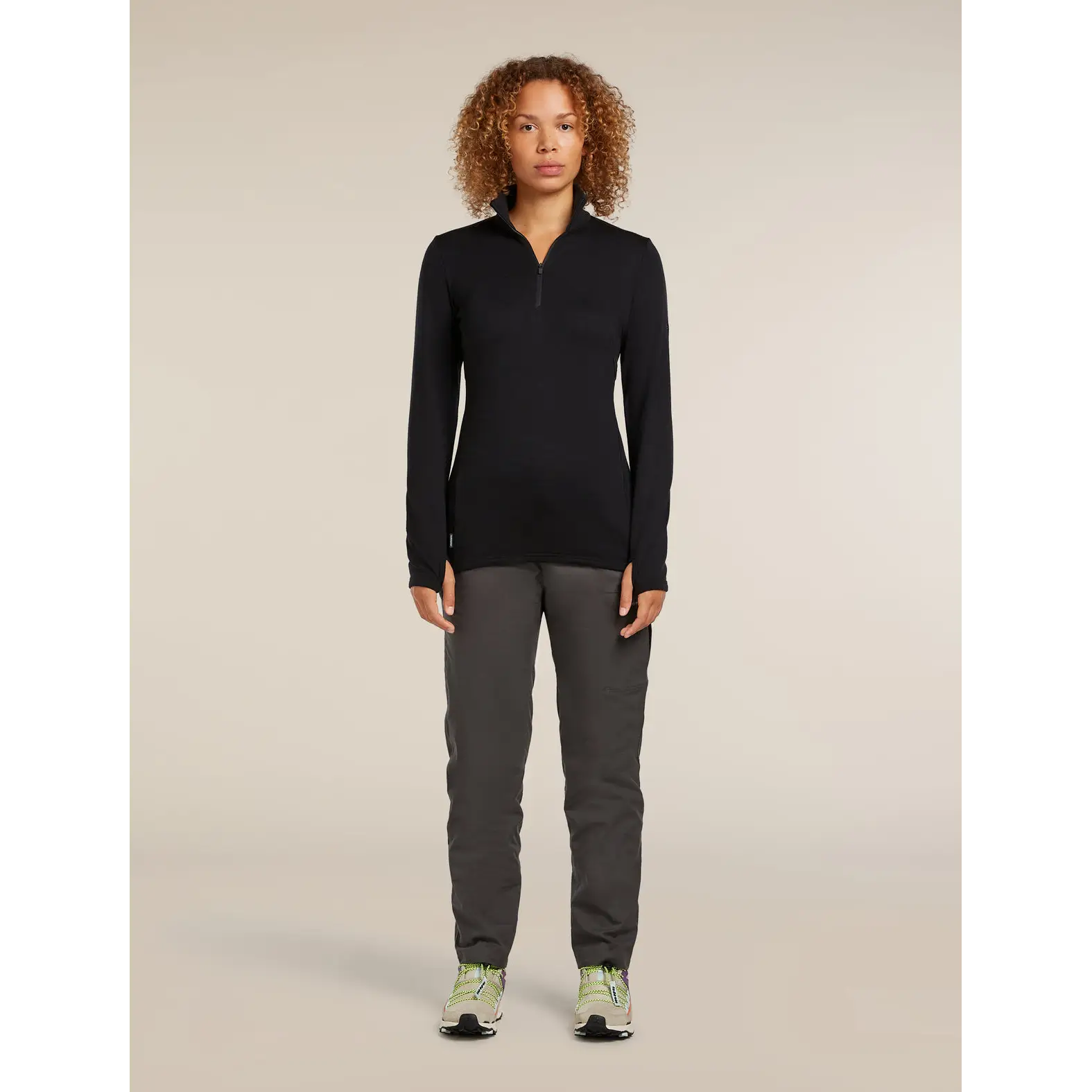 Icebreaker Womens Merino 300 Original Long Sleeve Half Zip Top