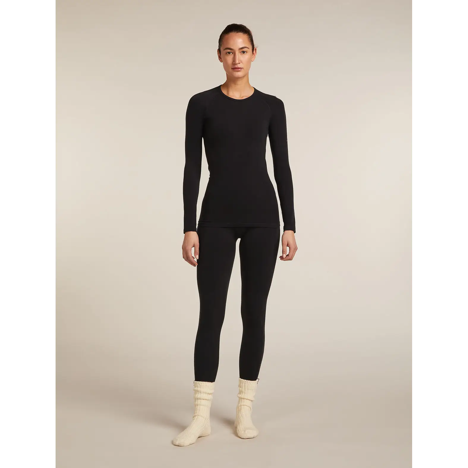 Icebreaker Womens Merino Blend 260 Zoneknit Seamless Long Sleeve Crew