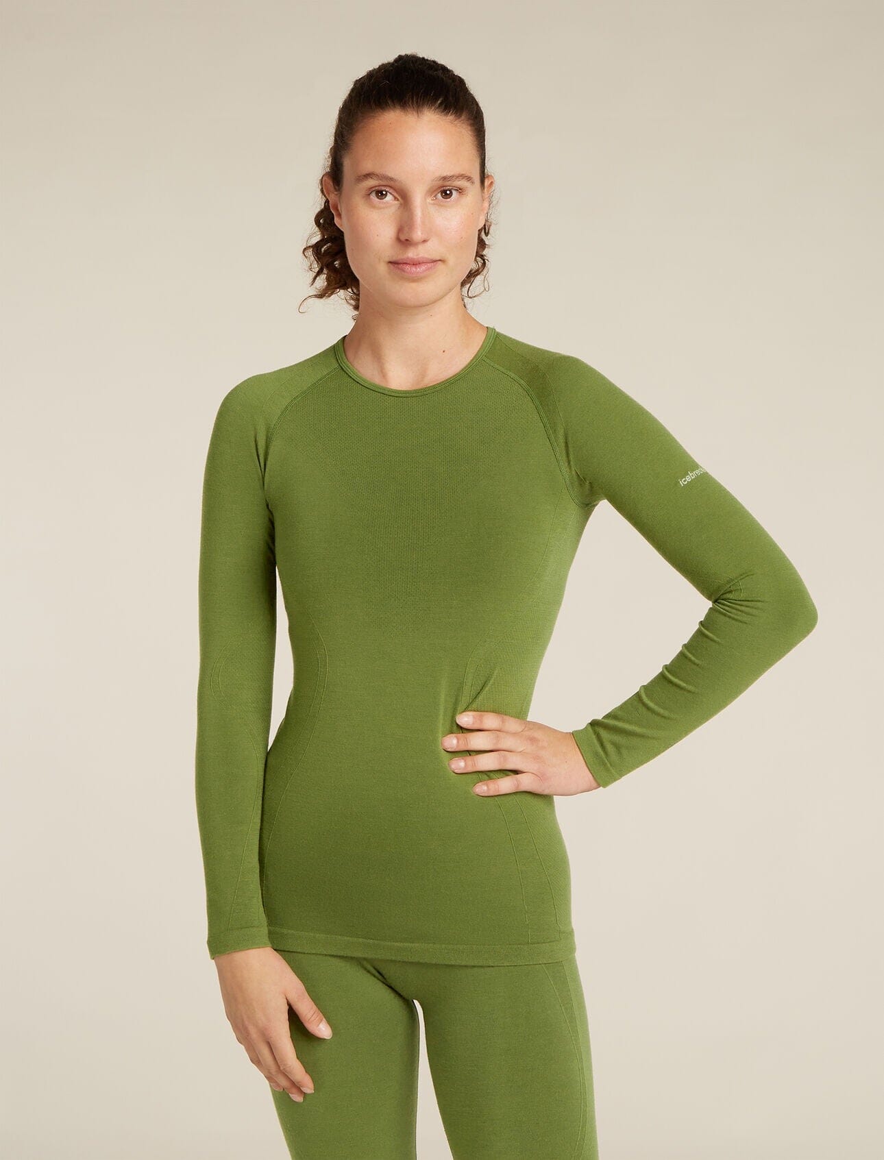 Icebreaker Womens Merino Blend 260 ZoneKnit Seamless Long Sleeve Crewe