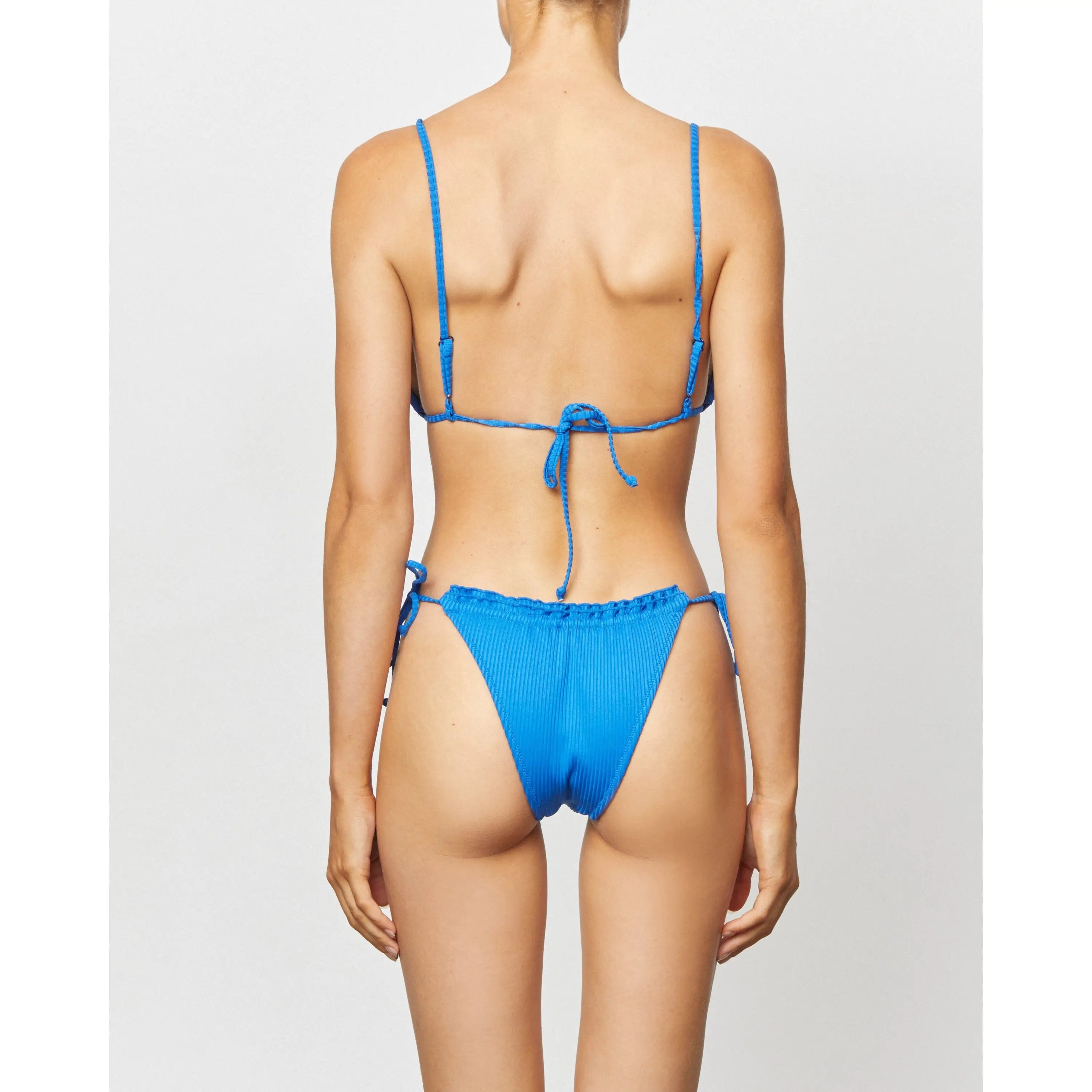 It's Now Cool Frill Tri Tie Up Bikini