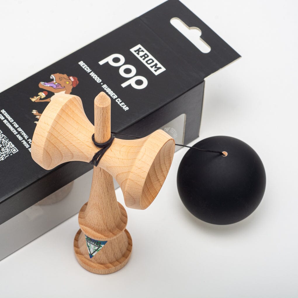 Krom Pop Rubber Kendama - Black