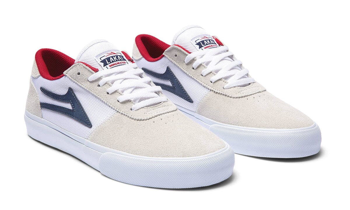 Lakai Manchester White / Navy Suede