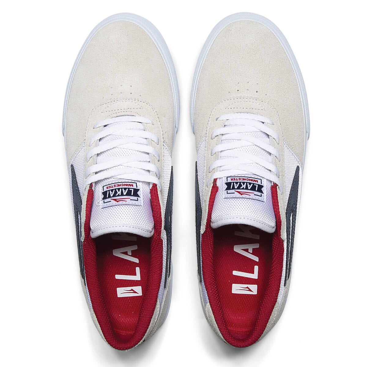 Lakai Manchester White / Navy Suede