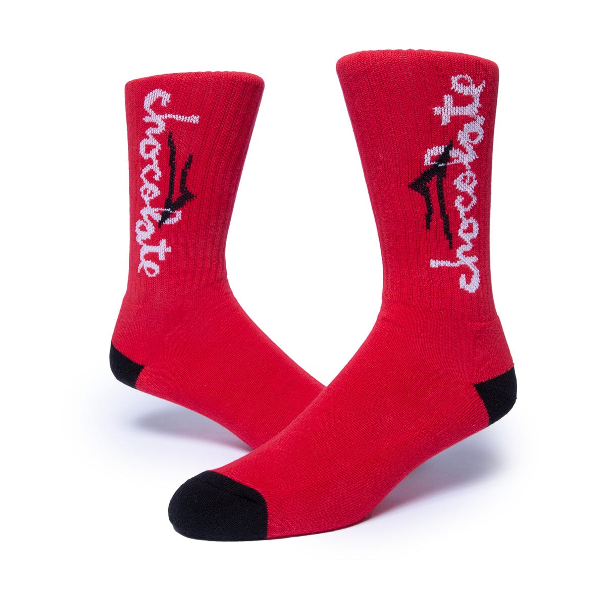 Lakai x Chocolate Chunk Logo Socks Red