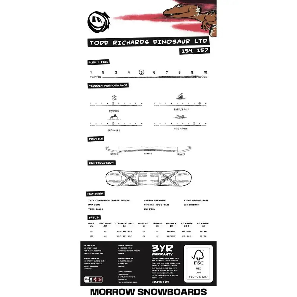 Morrow Todd Richards Ltd Snowboard 2025