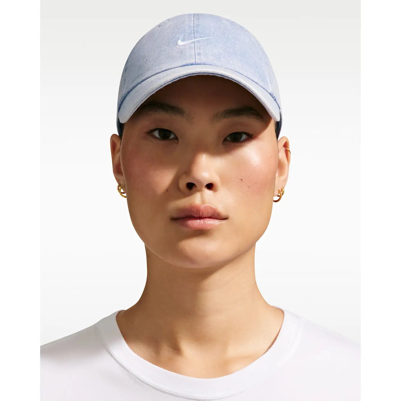 Nike Club Unstructured Denim Cap - Work Blue / White