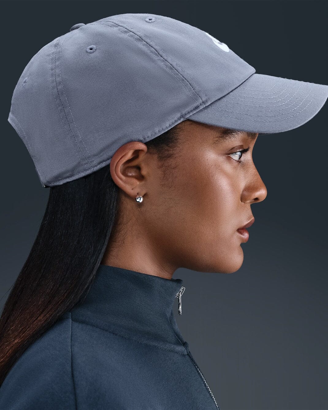 Nike Club Unstructured Futura Wash Cap - World Indigo / White