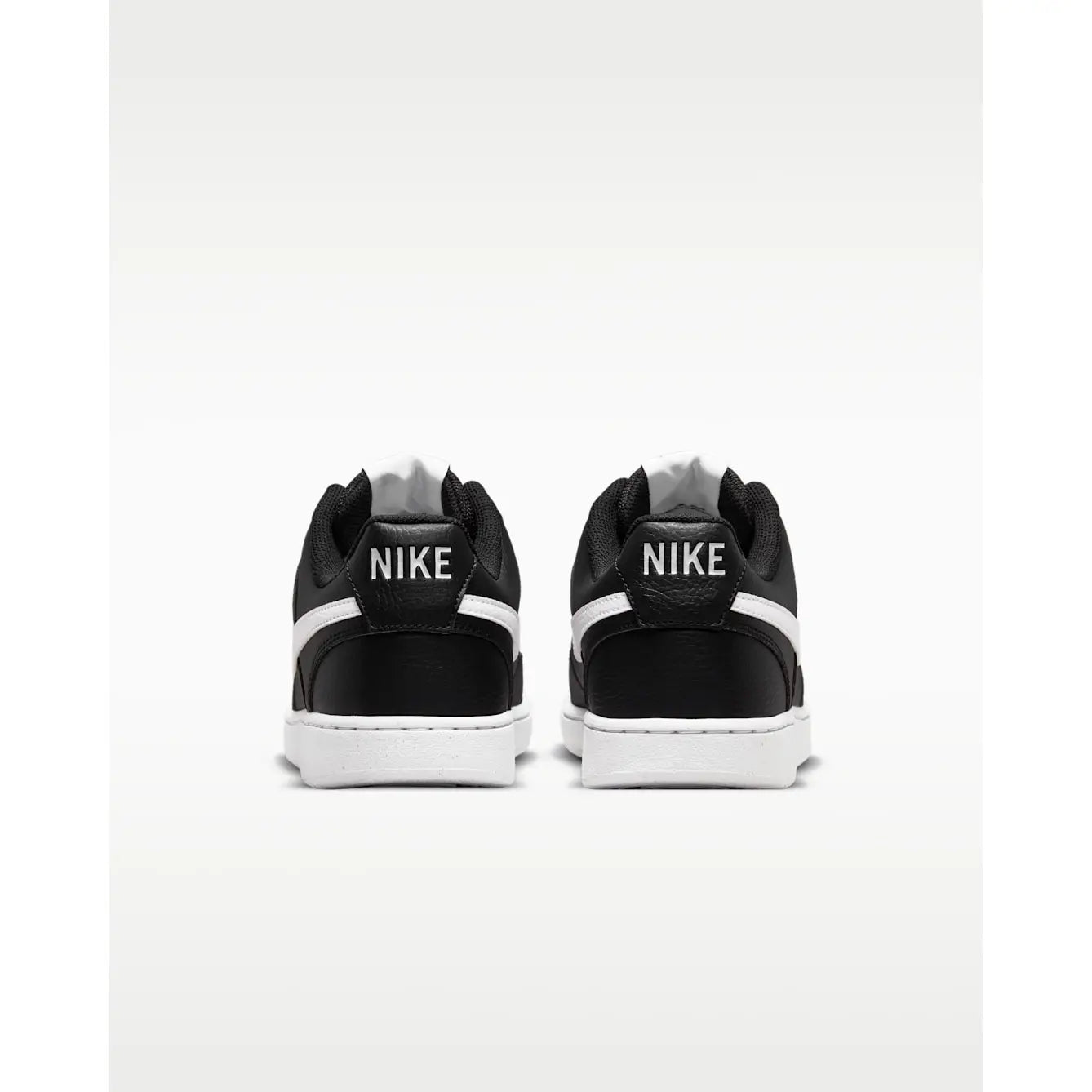 Nike Court Vision Low Next Nature Shoes - Black / Black / White