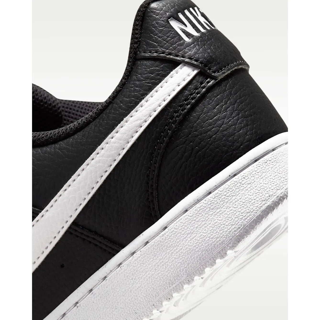 Nike Court Vision Low Next Nature Shoes - Black / Black / White