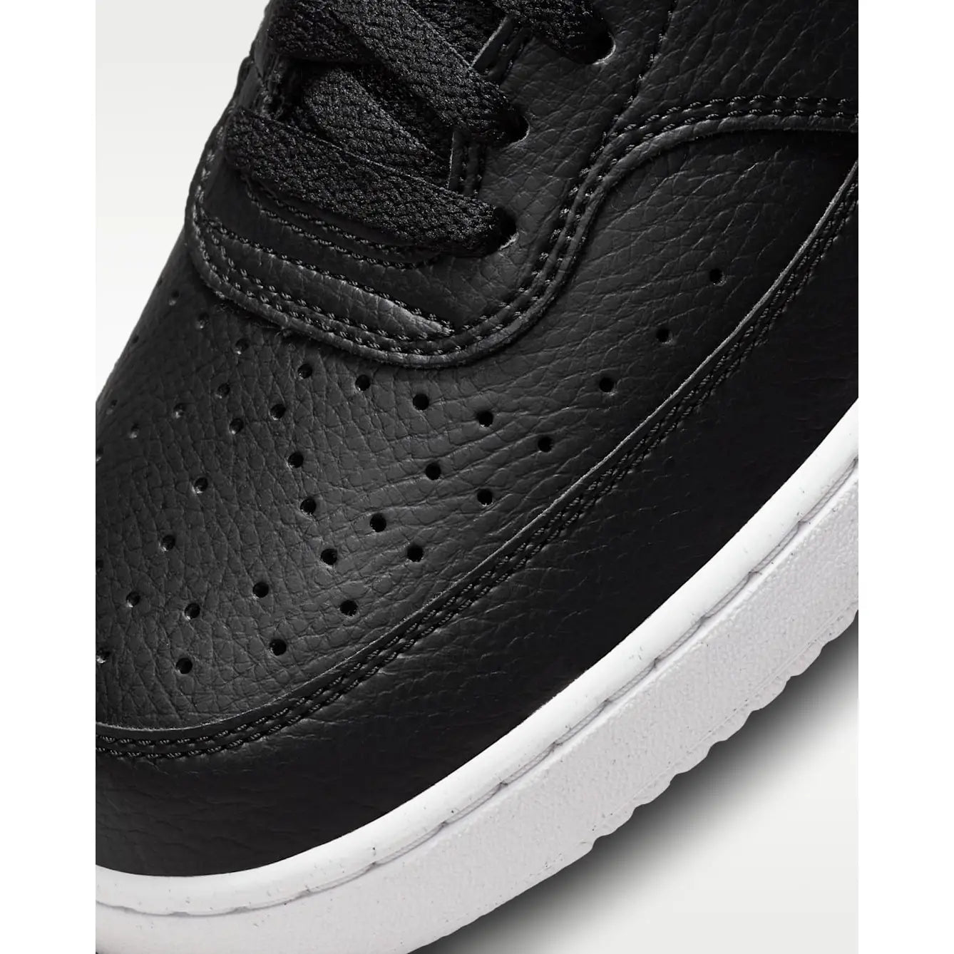 Nike Court Vision Low Next Nature Shoes - Black / Black / White