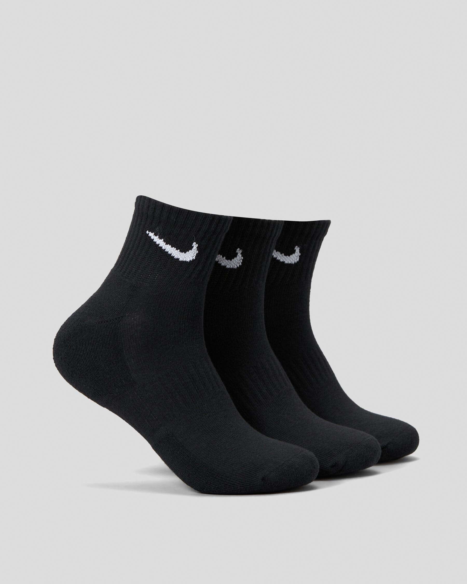 Nike Everyday Cotton Cushioned Ankle Sock 3-Pack