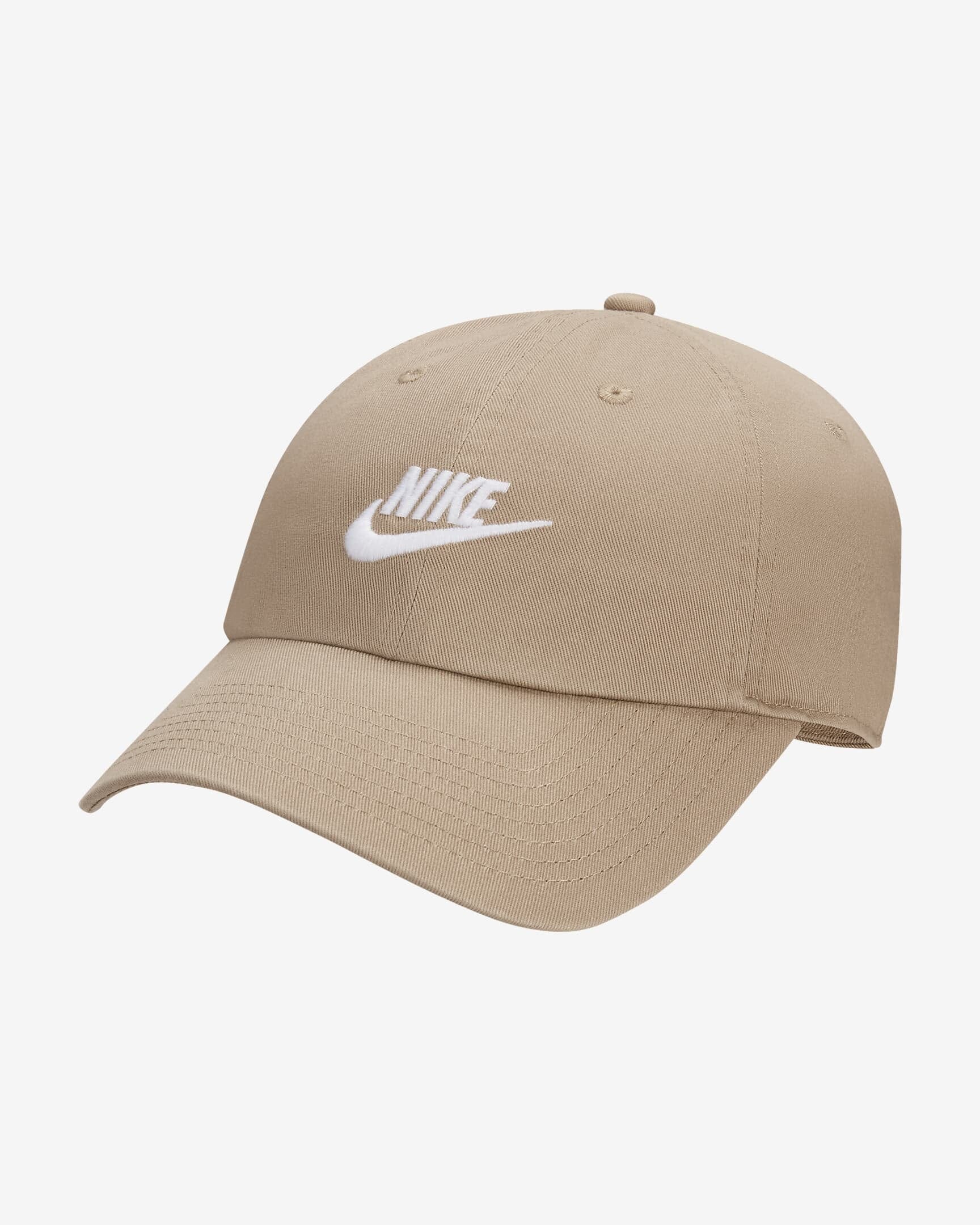 Nike SB Club Unstructured Futra Wash Cap Khaki / White S/M