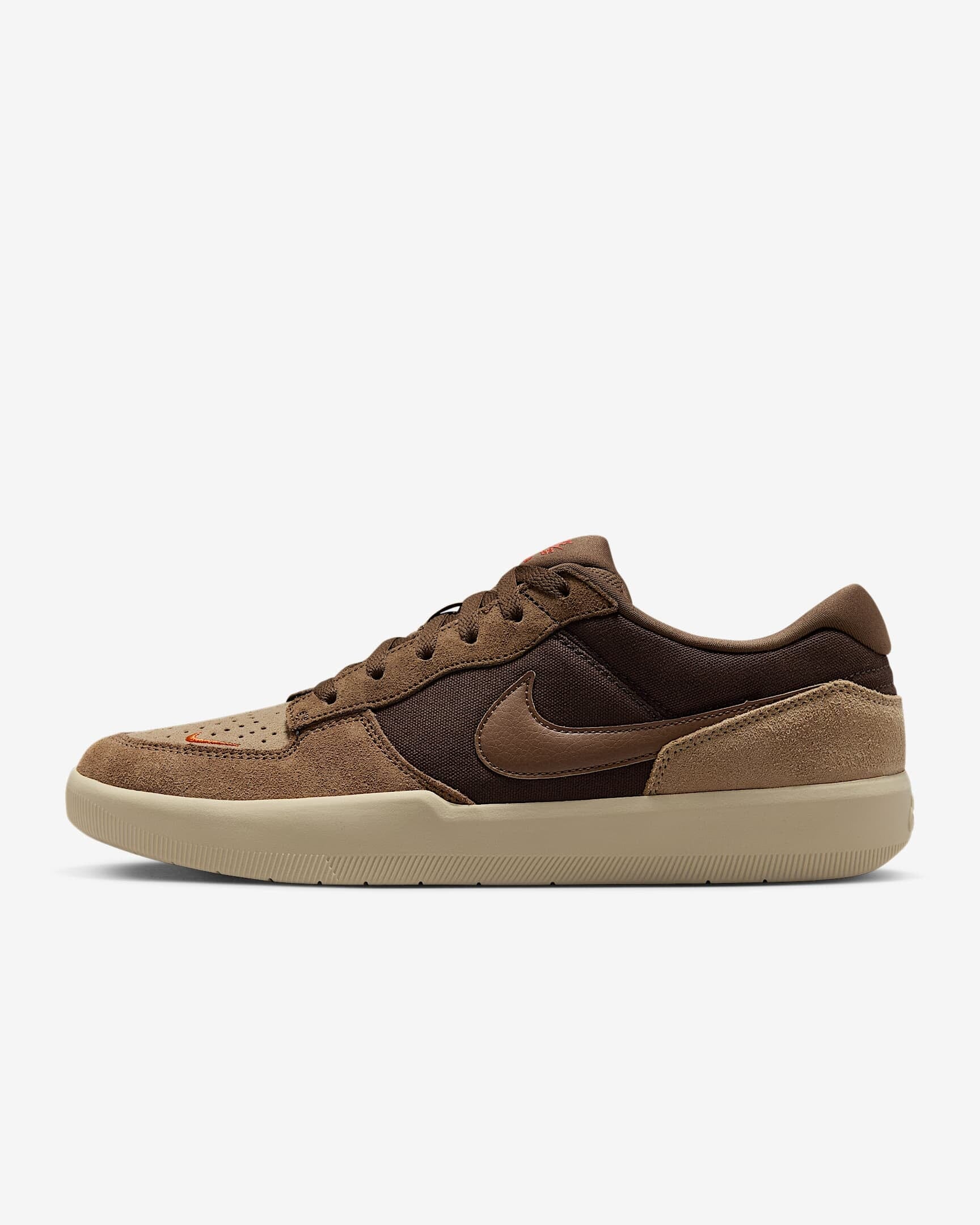 Nike SB Force 58 Shoes - Baroque Brown / Parachute Beige / Desert Khaki / Mosswood Brown
