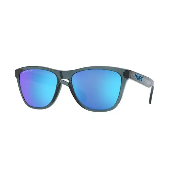Oakley Frogskins Polarised Sunglasses Crystal Black / Prizm Sapphire Polar