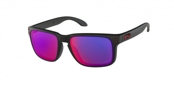 Oakley Holbrook Sunglasses Matte Black / Positive Red Iridium